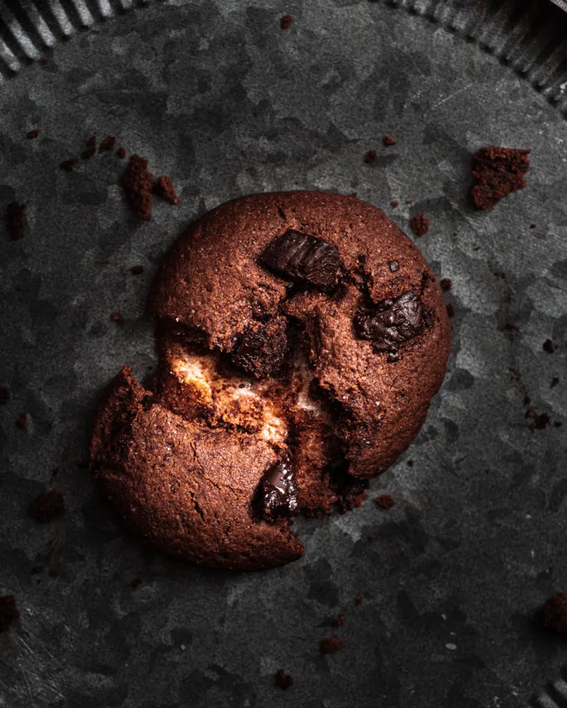 Double Chocolate Mochi Cookies