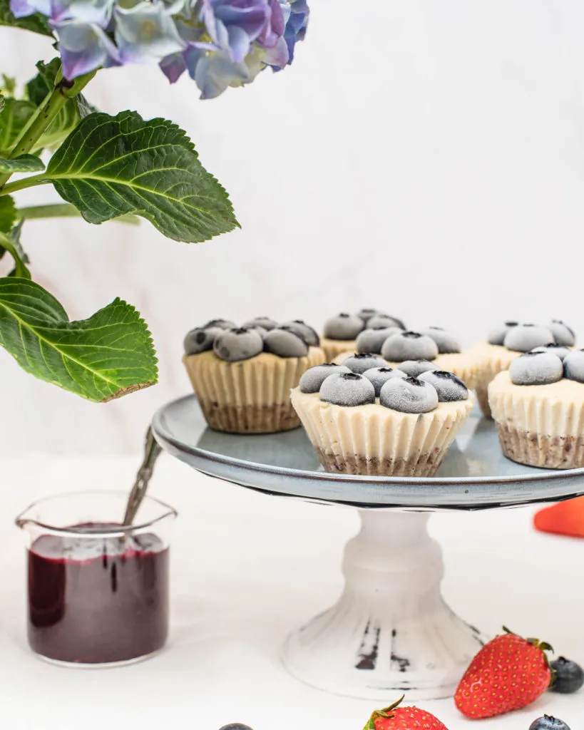 Blueberry cheesecake bites