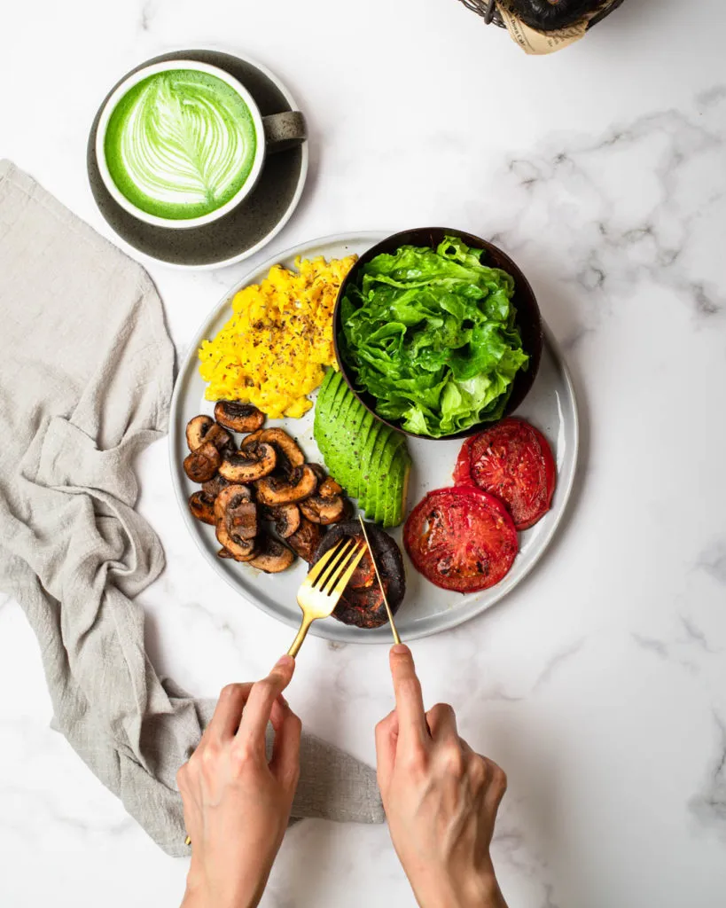 Vegetarian Keto Full English Breakfast