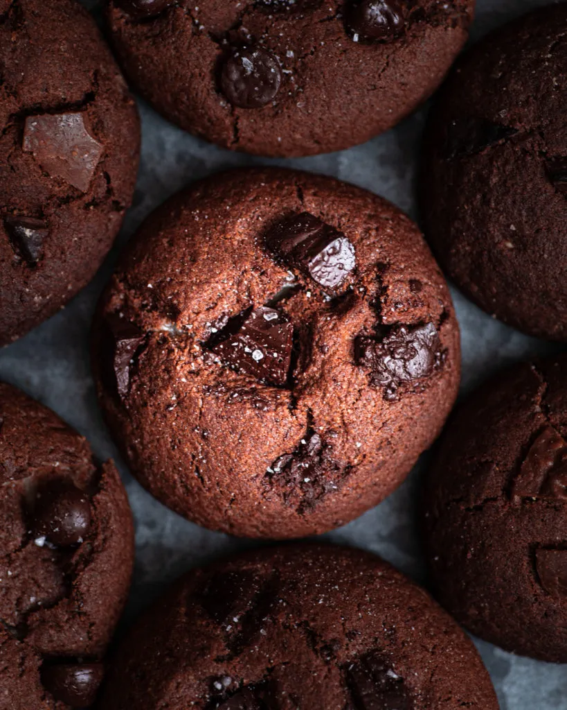 Double Chocolate Mochi Cookies