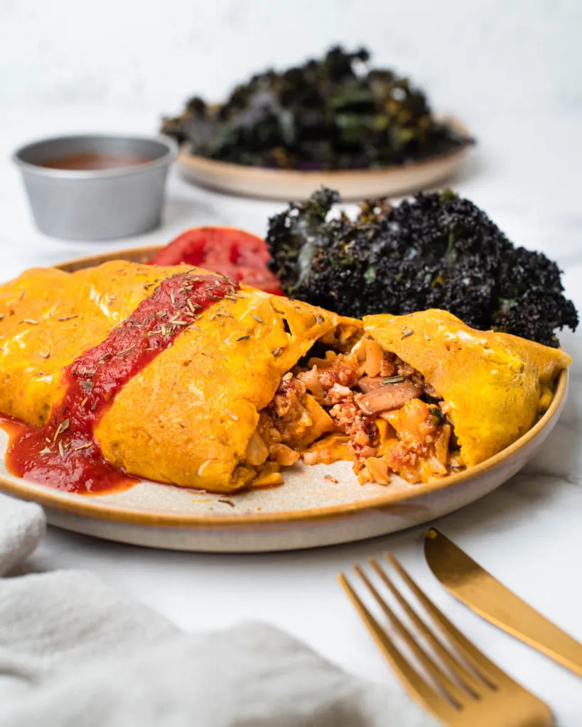 vegetarian keto omurice