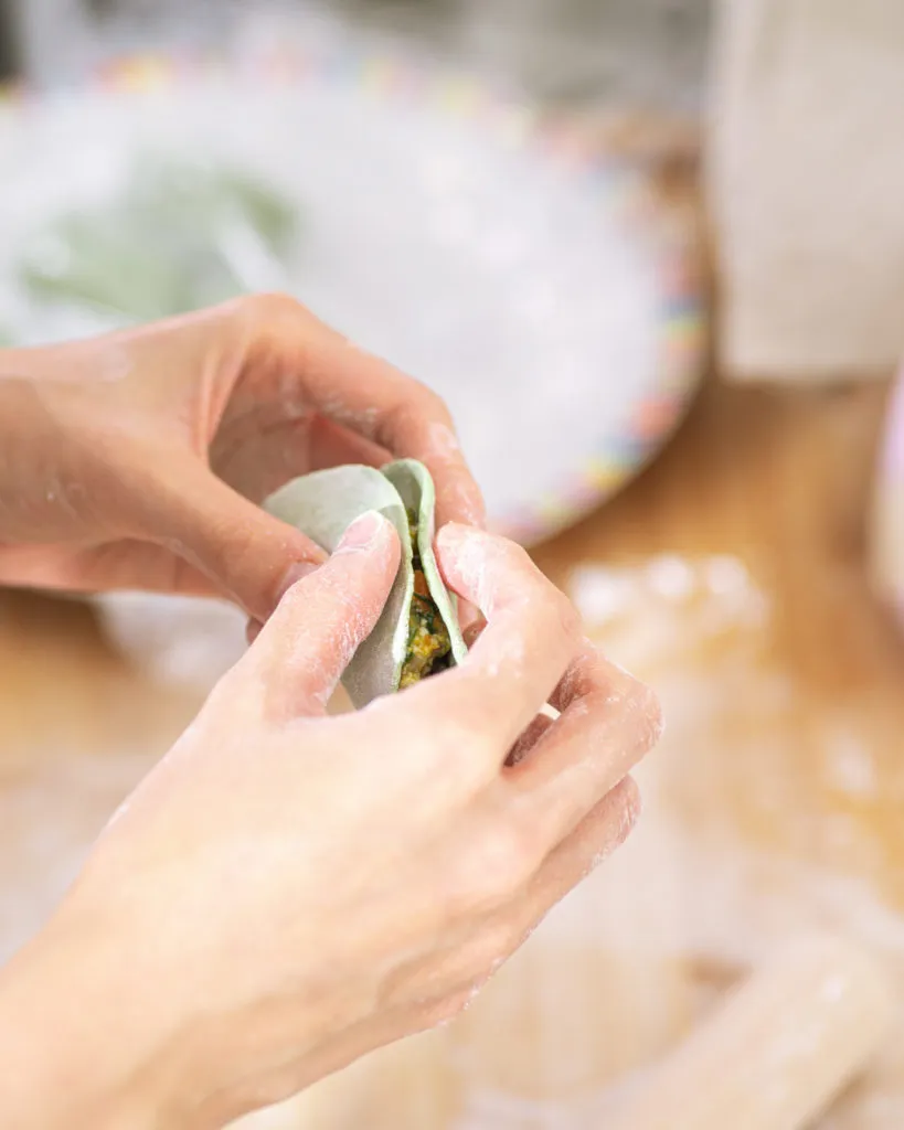 Gluten-free vegan pan-fried dumplings - step 6